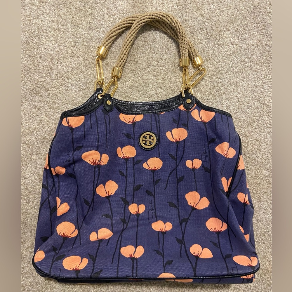 Tory Burch Channing floral print canvas tote